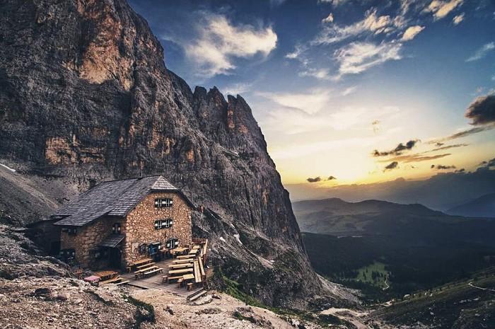 Rifugio Vicenza Langkofel Htte Camere Zimmer