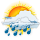 Wolkig, starker Regen